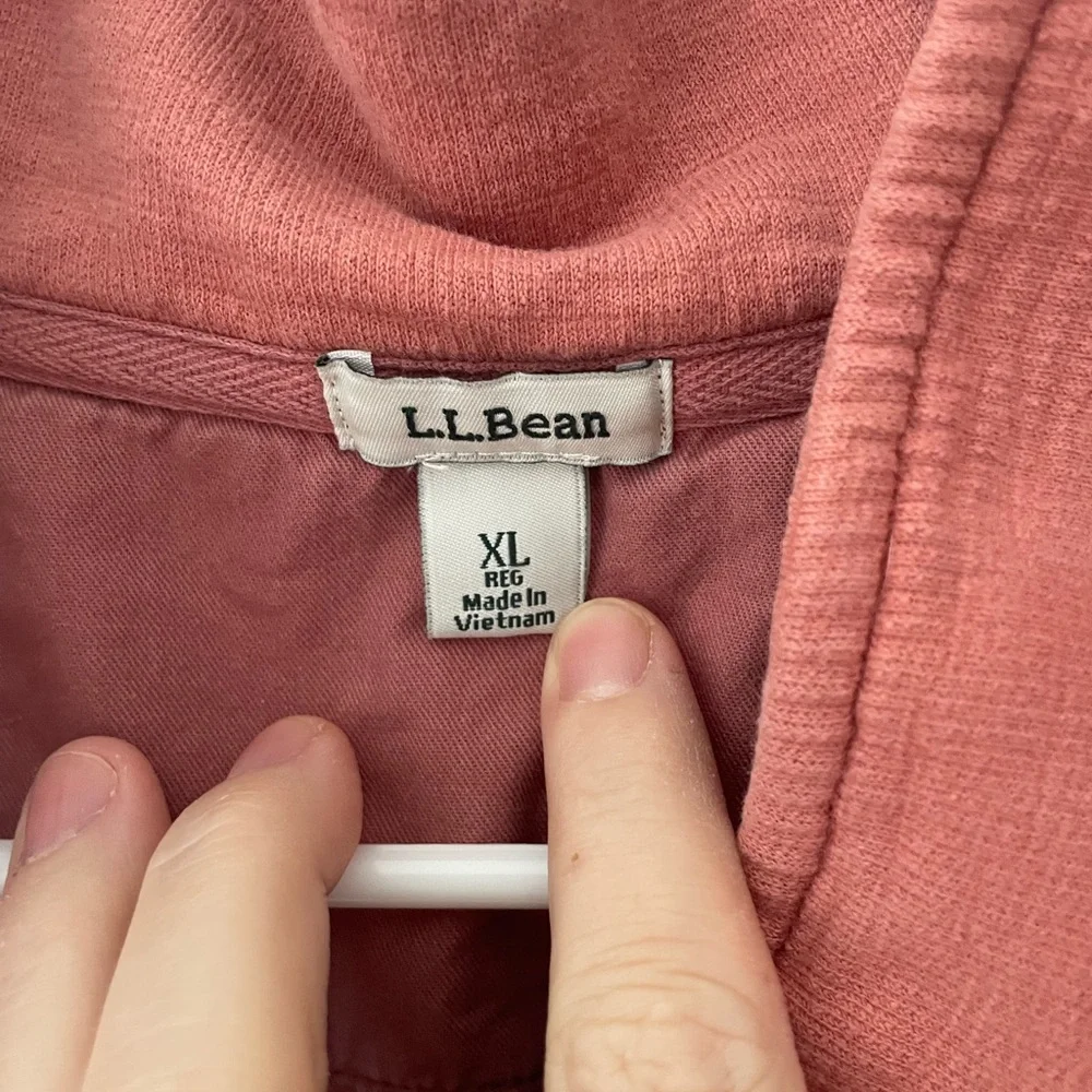 LL Bean quarter button sweatshirt - Picture 2 of 7